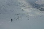 Barres rocheuses dans la descente