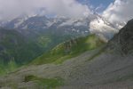 Vue sur le Mont Dolent et le glacier du Dolent