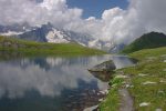 Vue arrière, toujours le même lac.