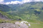 Vue arrière sur le village des Diablerets.