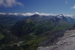 Depuis cette terrasse, vue plongeante sur Derborence.