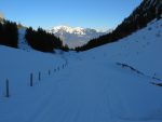 Le bas du vallon de Verne, tout à l'ombre