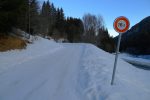 Départ depuis la route de Couta, en neige tassée