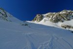 Le couloir qu'il faut remonter, je descendrai par les cailloux sur la gauche