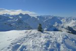 Enfin au sommet du Bec de la Montau, 2921.8m simplement marqué de ce cairn