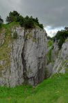 Je bifurque sous le sommet du Pt1720 et m'engage dans ce canyon sympathique.