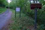 Petit parcours le long de la route jusqu'à ce panneau (Pt850) où nous descendons à droite hors photo