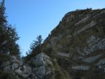 On arrive dans le secteur N de la Dent de Jaman, au niveau des paravalanches