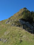 Le chemin contourne la Dent