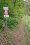 Après un détour le sentier retrouve le parcours de la carte