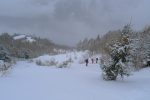 On commence par monter dans ce couloir. Vue arrière