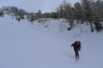 Montée par le centre du couloir