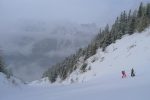 Vue arrière. Les Dents du Midi un peu visible au fond à droite