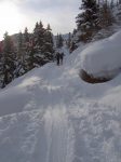 Grâce à ces rochers on peut déterminer l'épaisseur de neige.