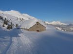 Les chalets au-dessus de 2000m, début de la pente finale pour la cabane