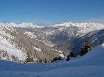 Vue sur la plaine et les Dents du Midi