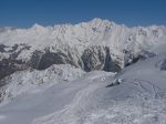 On rejoint le haut de la Comba de Becca Miedzo avec l'arête du Goli des Seyons, je vais partir vers Comba Servay