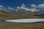 Le Scex de Marimba, devant le Bisshorn et le Weisshorn. J'abandonne l'idée d'y aller