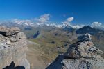 La vue depuis le sommet, le panorama sera pris sous le sommet