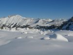 La chaine de montagne Clé sur notre gauche (centre photo)