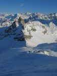 Je descends par la gauche (N sur la carte) de Pierres Fendues, bonne poudreuse