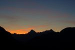 Dernières lueurs sur le Bietschhorn et Nesthorn
