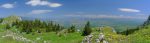 Vue bouchée sur les Alpes
