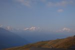 Vue sur le Lagginhorn, Dom, Cervin et Weisshorn