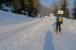 Puis descente par la route ...