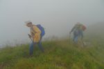 Arrivée dans la brume