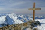 La croix du sommet avec un choccard