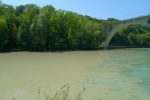 Les eaux boueuse de L'Arve