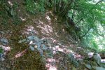 Je rejoins le sentier de l'Orjobet, je suis sorti par le couloir de droite