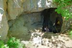 L'entrée de la Grotte de l'Orjobet.