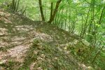 Le Reposoir. Notez le cairn, pour la Gorge Intérieur il faut partir en haut à gauche (tout droit en montant).