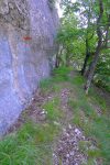 Puis à nouveau sous la falaise