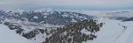 Vue panoramique sur la vallée de l'Intyamon, Dent de Lys, Vanil Blanc, Teysachaux et Moléson