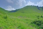 La combe de Ratevy. On s'y engage jusqu'au fond pour partir à droite.