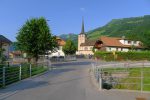 Retour à Grandvillard, plusieurs fontaines vers l'église