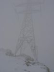 La neige tombait de cette ligne, passons vite ! On s'est trompé en montant trop haut !