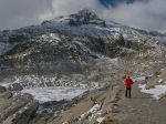 Le lac au pied du glacier du Rhône
