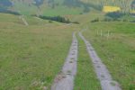 Route pentue et peu agréable