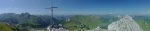 Vue panoramique depuis la Dent de Savigny vers le coté Fribourgeois (ou Gruyerien !)
