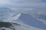 1er tiers, le glacier de Plaine Morte, Dent Blanche et cie dans les nuages !