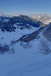 Le haut de la barre rocheuse.