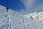 Neige soufflée. La Para à droite (pointe enneigée)