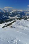 Vue sur le domaine skiable d'Isenau