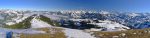 Vue sur les Alpes bernoises depuis le sommet du Hundsrügg