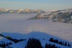 Spectre de Brocken, moyennement visible, au centre de la photo