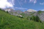 Dans ce secteur, avant Itre du Bouis (1996m) j'ai suivi les traces puis me suis un peu perdu, je suis passé trop bas et fait un léger détour. J'ai retrouvé le chemin plus haut.